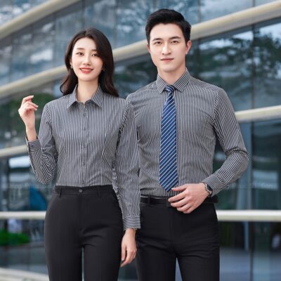 Mẫu áo sơ mi đồng phục chuyên nghiệp SM250001 1