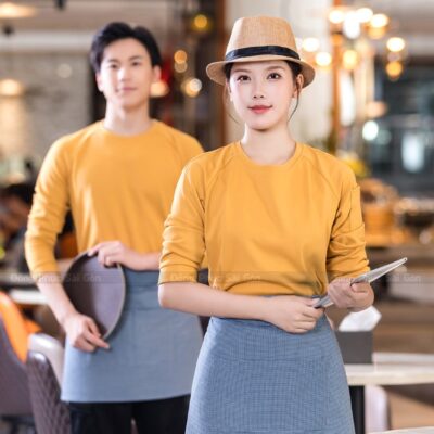 Mẫu áo thun đồng phục nhà hàng hiện đại NH250114 1