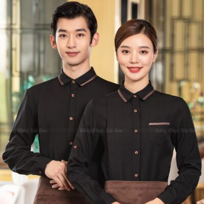 Mẫu đồng phục nhà hàng chay thanh lịch 1