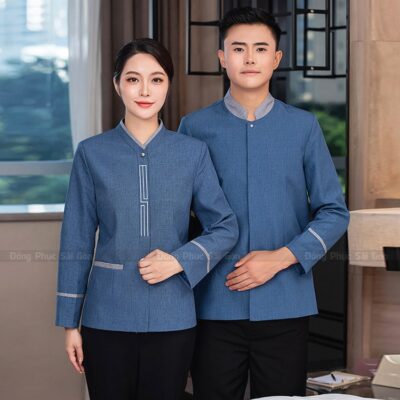 Mẫu đồng phục nhà hàng Trung Quốc độc đáo 1