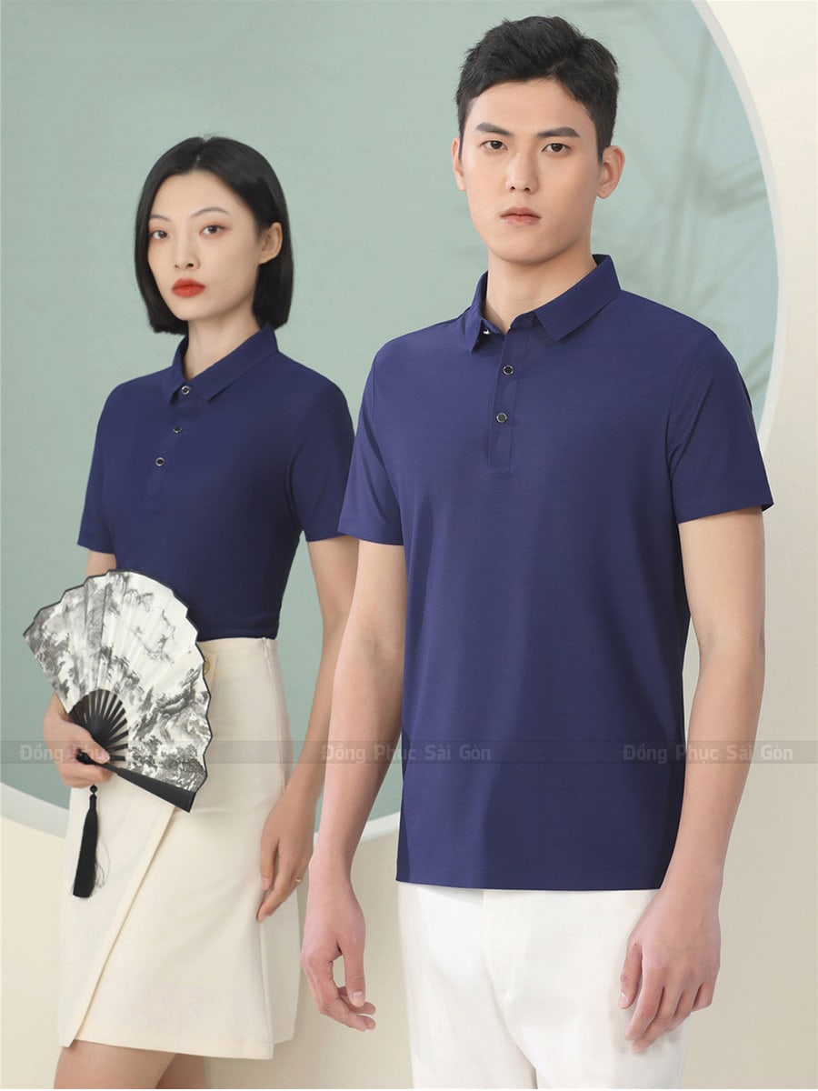 May đồng phục áo thun cá sấu bền đẹp 5