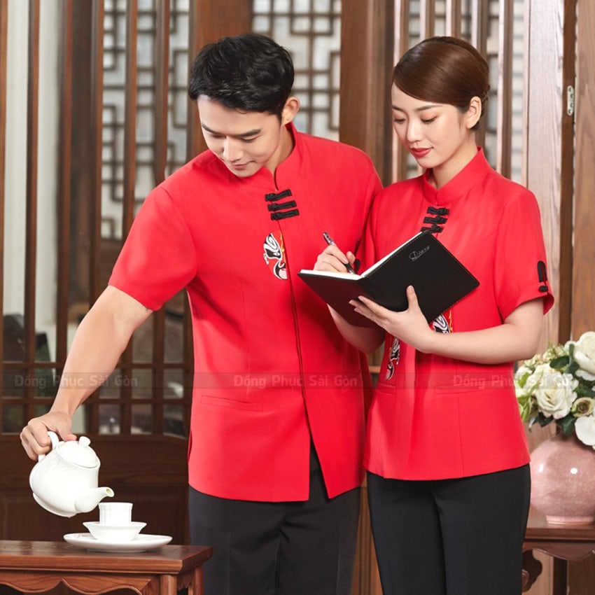 Xưởng may đồng phục nhà hàng đẹp và hiện đại 1