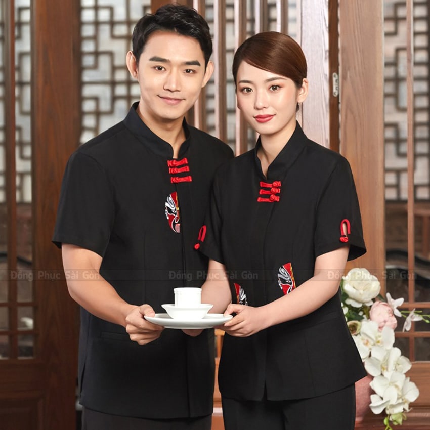 Xưởng may đồng phục nhà hàng đẹp và hiện đại 2