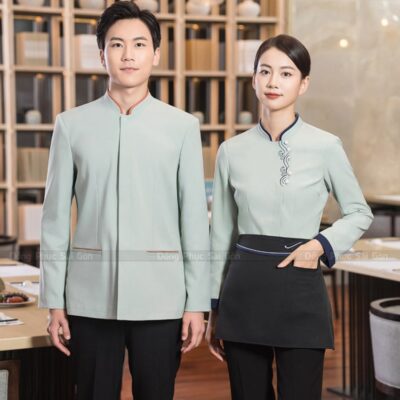 Xưởng may quần áo đồng phục nhà hàng trọn gói 4