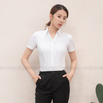 Áo đồng phục công sở nữ đẹp 1