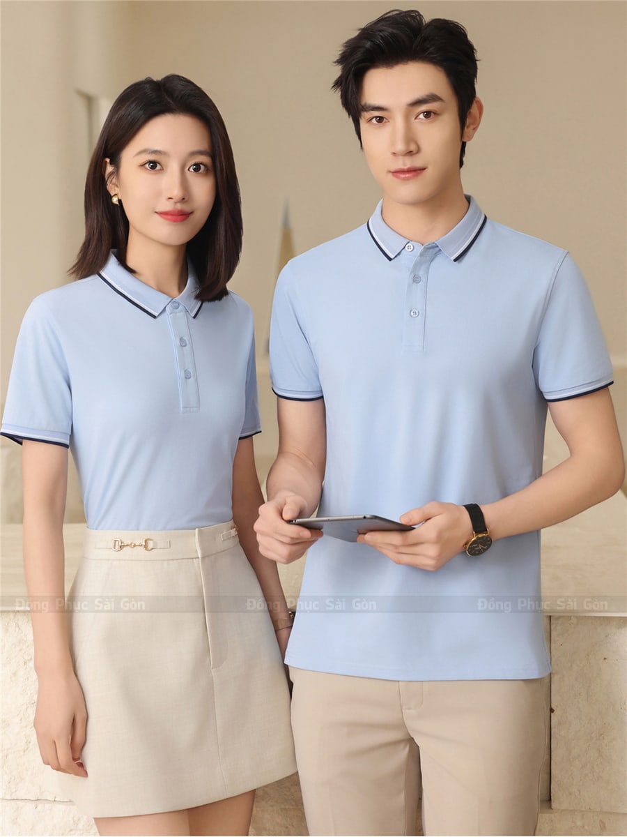Áo đồng phục công ty hoa văn độc đáo