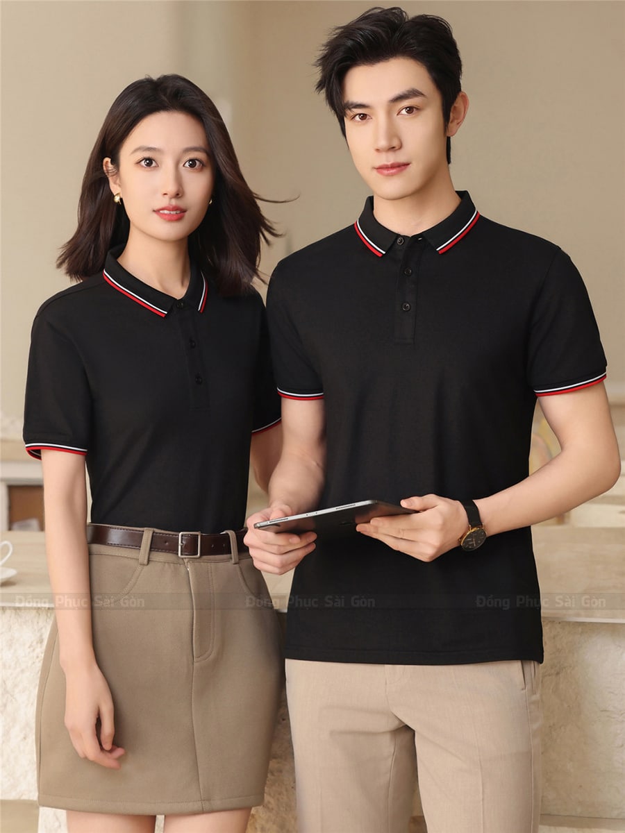 Áo đồng phục công ty hoa văn độc đáo