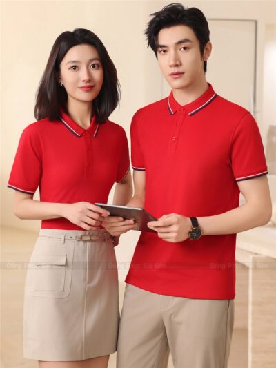 Áo đồng phục công ty hoa văn độc đáo