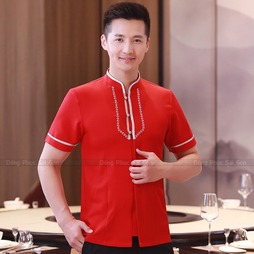 Áo đồng phục nhân viên phục vụ cafe chuyên nghiệp 4