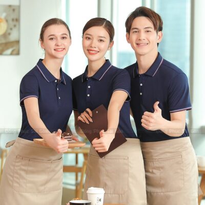 Áo đồng phục nhân viên quán cà phê đẹp 1