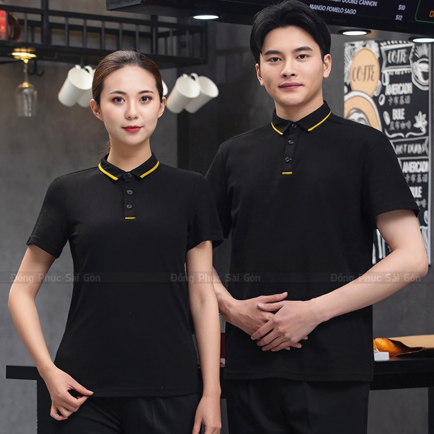Áo đồng phục quán cà phê hiện đại 1