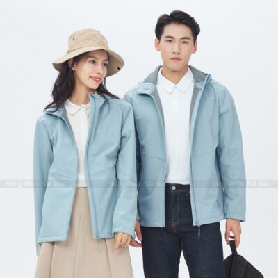 áo khoác đồng phục màu xanh dương 3