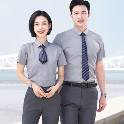 Áo sơ mi đồng phục công sở đẹp và thanh lịch 1