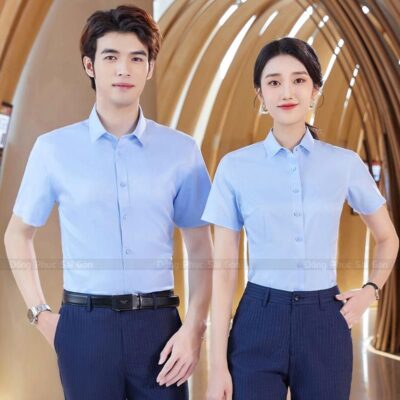 Áo sơ mi đồng phục in logo đẹp 1