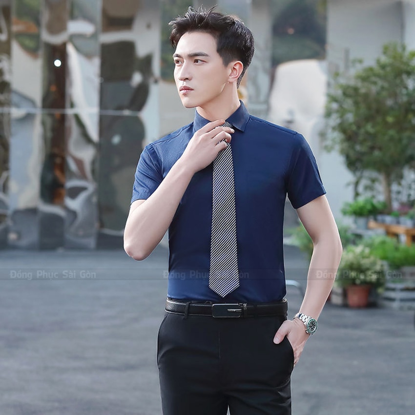 Áo sơ mi đồng phục nam đẹp 2