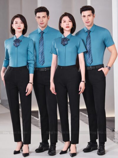 Áo sơ mi đồng phục ngân hàng sang trọng 1