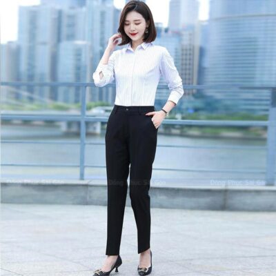 Áo sơ mi đồng phục nữ SM250106 4