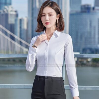 Áo sơ mi nữ đồng phục công sở có sẵn 1