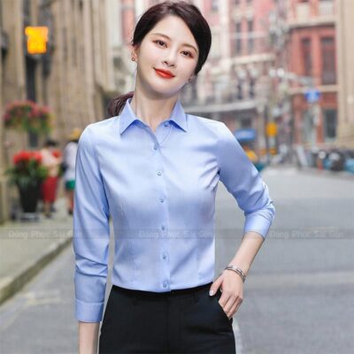 Áo sơ mi nữ đồng phục đẹp 4