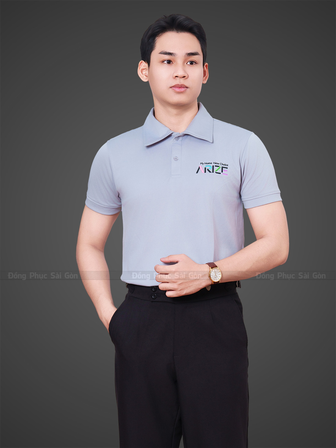 áo thun đồng phục cổ trụ chất liệu thoải mái, dễ chọn lựa