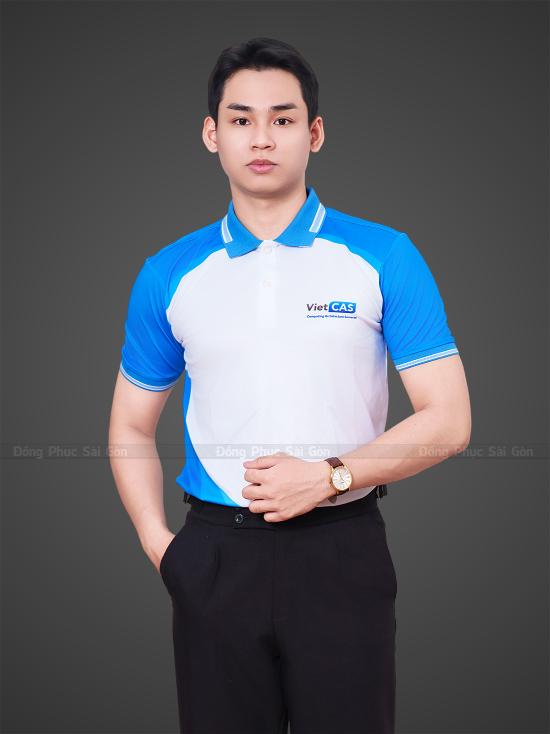 áo thun đồng phục cổ trụ tính chuyên nghiệp và thẩm mỹ cao