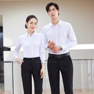 Đồng phục áo sơ mi dài tay đẹp 1