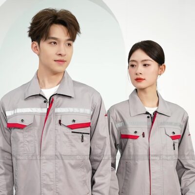 đồng phục công nhân phù hợp với nhiều vóc dáng 2