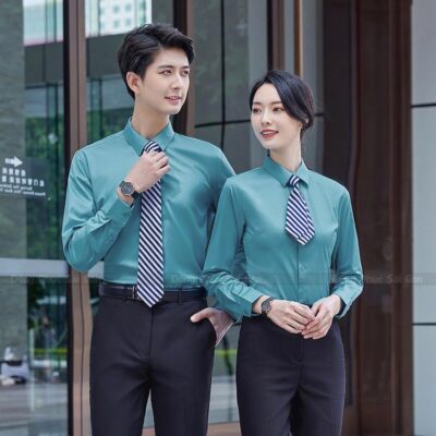 Đồng phục công sở đẹp may sẵn 1