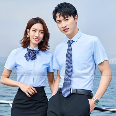 Đồng phục công sở màu xanh mát mẻ