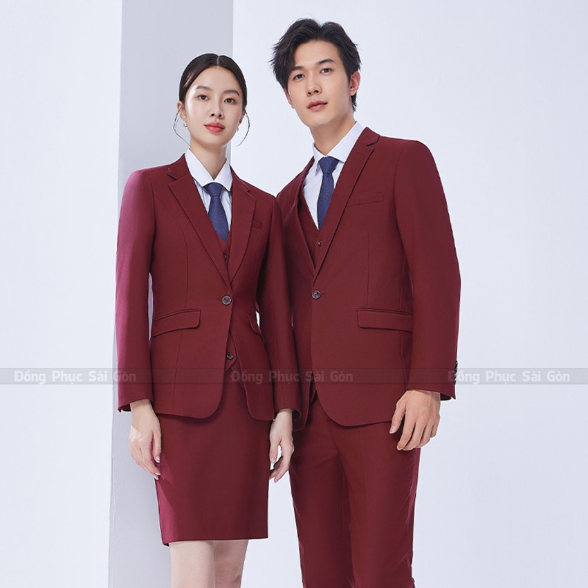 Đồng phục công sở phối màu đẹp CS250204 4