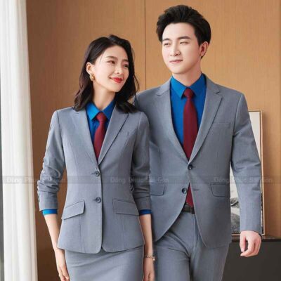Đồng phục công sở với vải thân thiện da 1