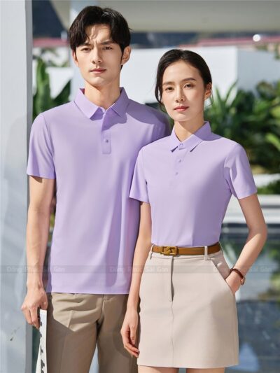 Đồng phục công ty màu tím độc đáo