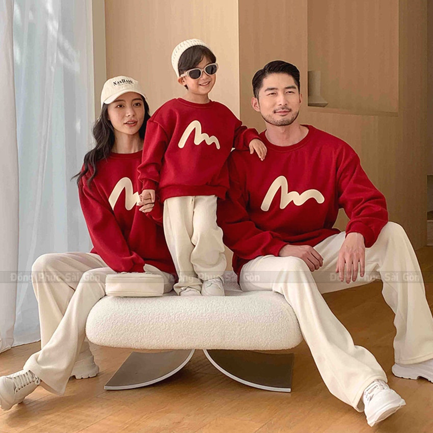 Đồng phục gia đình vải thể thao thoải mái
