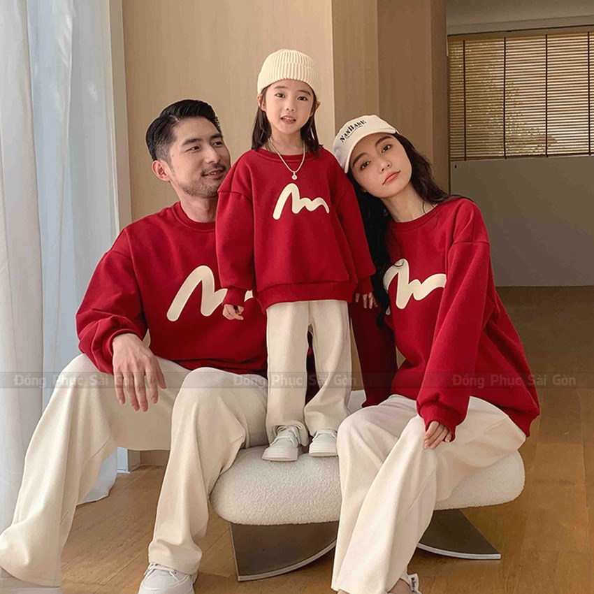 Đồng phục gia đình vải thể thao thoải mái