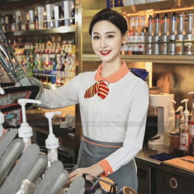 Đồng phục nhân viên quán cà phê đẹp và phong cách 1