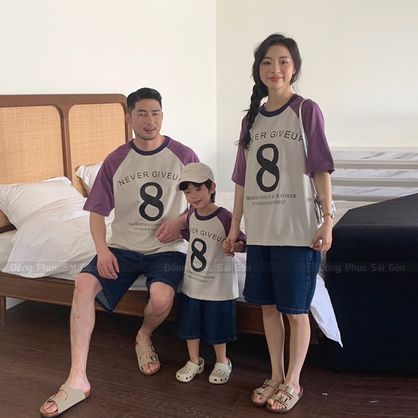 Đồng phục thun cá sấu gia đình đẹp rẻ