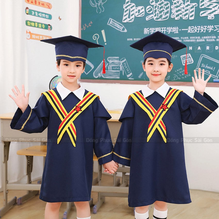 đồng phục tốt nghiệp mầm non tp hcm bán sẵn 1