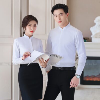 Mẫu áo đồng phục công sở mới nhất 1