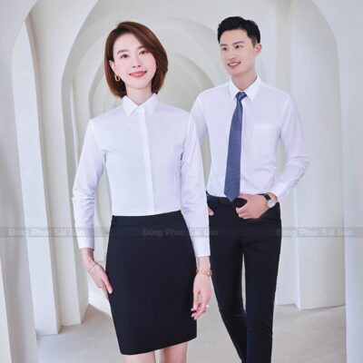 Mẫu áo đồng phục văn phòng đẹp và lịch sự 2