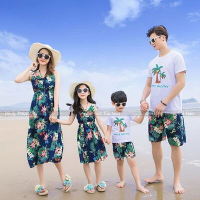 Mẫu áo phông đồng phục đi biển thoải mái 1