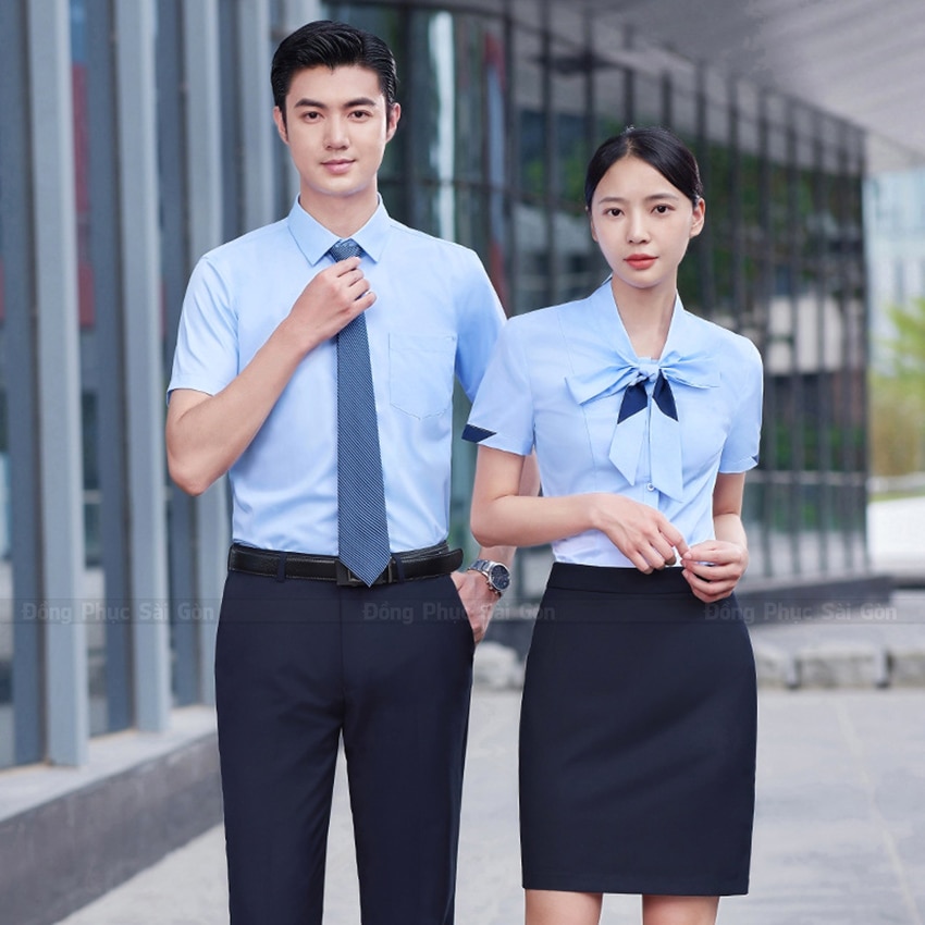 Mẫu áo sơ mi đồng phục công sở 2