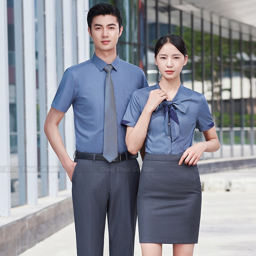 Mẫu áo sơ mi đồng phục công sở 3