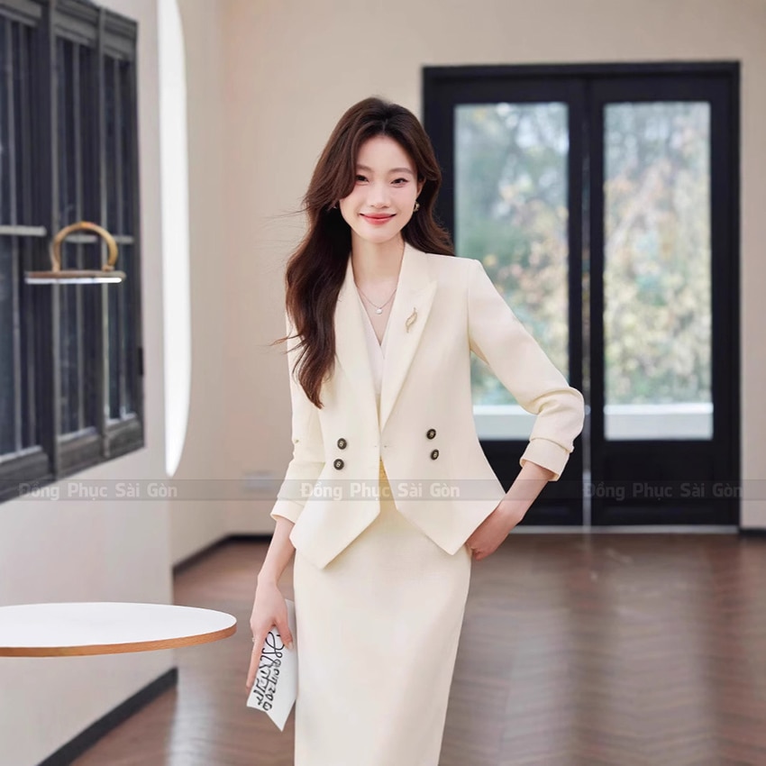 Mẫu đồng phục công sở cao cấp mang phong thái