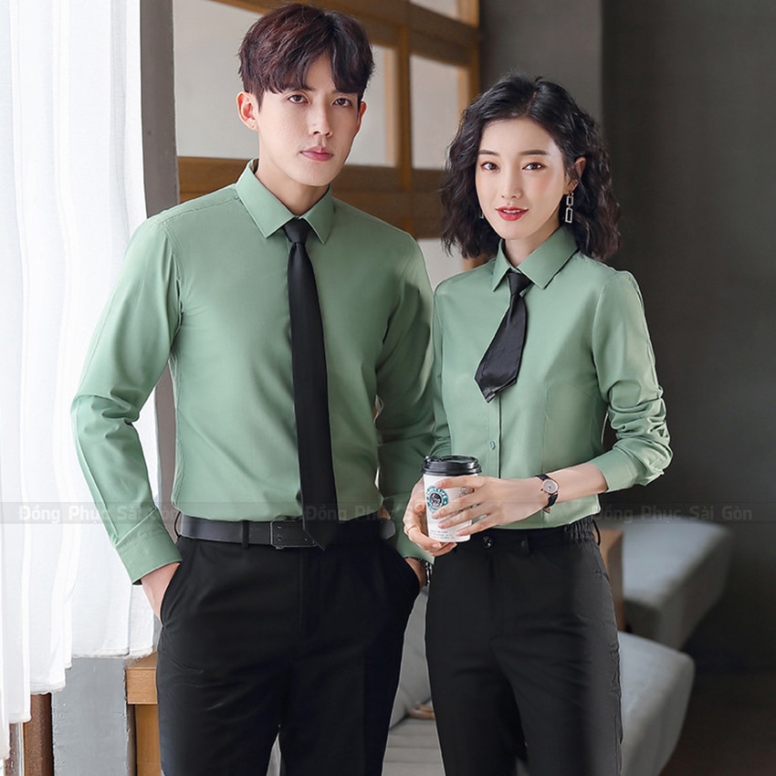 Mẫu đồng phục công sở cao cấp tối giản