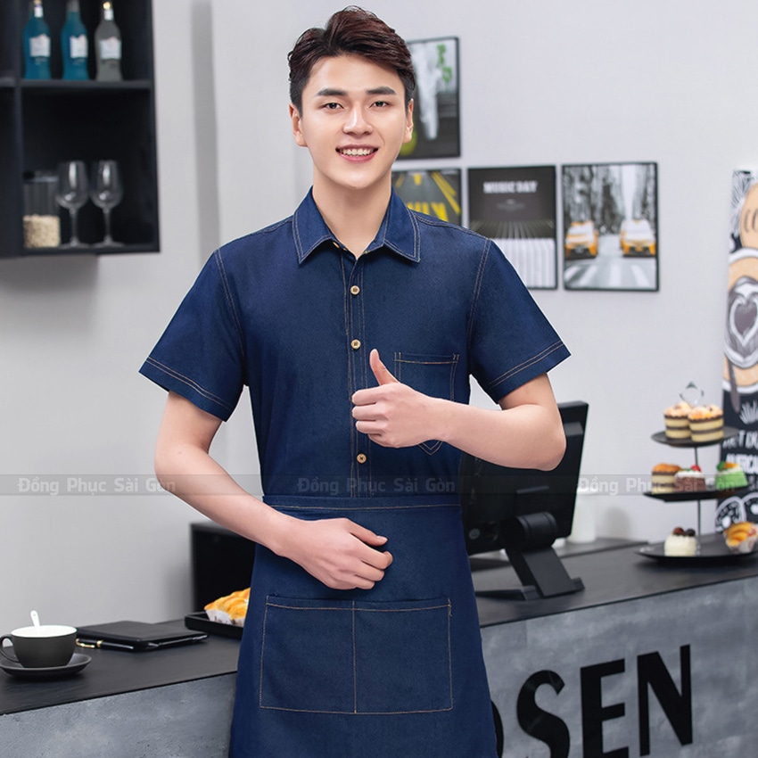 Mẫu đồng phục nhân viên quán cafe đẹp 2