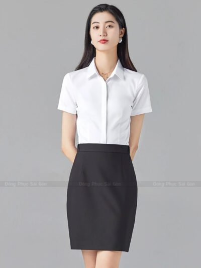 Mẫu váy đồng phục công sở CS250415