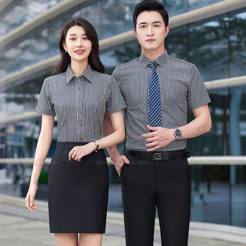 May áo đồng phục công ty sơ mi 1