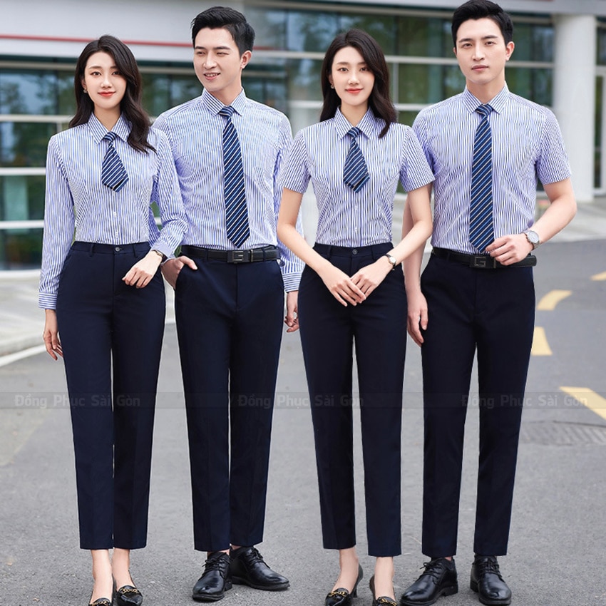 May áo đồng phục công ty sơ mi 2