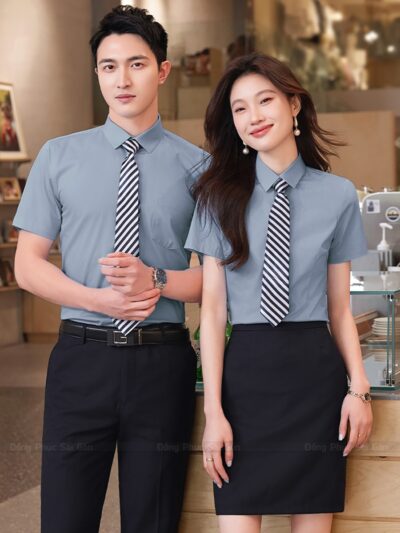 May áo sơ mi đồng phục Hà Nội 1