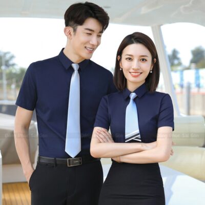 May áo sơ mi đồng phục HCM 1